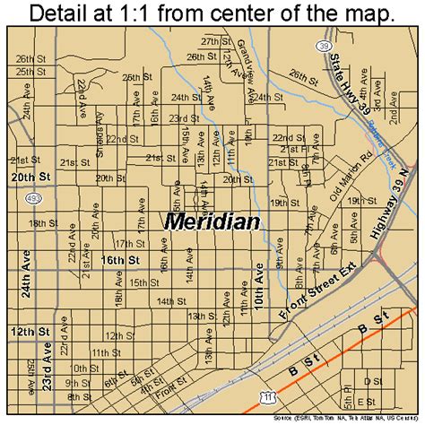 Meridian Miss Map