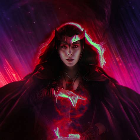 1440x1440 Resolution Wanda Maximoff Art WandaVision 1440x1440 Resolution Wallpaper - Wallpapers Den