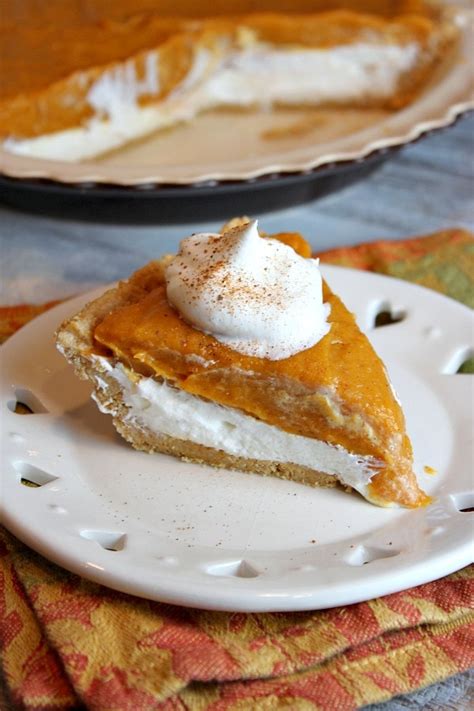 No- Bake Double Layer Pumpkin Pie