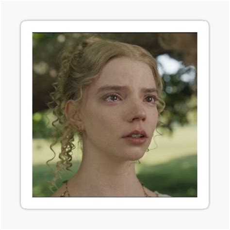 "anya taylor joy crying coquette" Sticker for Sale by blondiefan ...