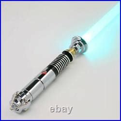 Hot Star Wars Luke Skywalker Lightsaber Silver Metal 12 Colors RGB Light Replica | Star Wars ...