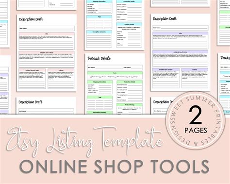 Etsy Listing Template Product Listing Template Product - Etsy Ireland