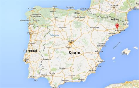 Montserrat Spain Map | World Map Gray