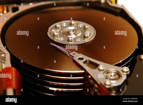 Computer Hard Drive Disc Platter Stock Photo - Alamy
