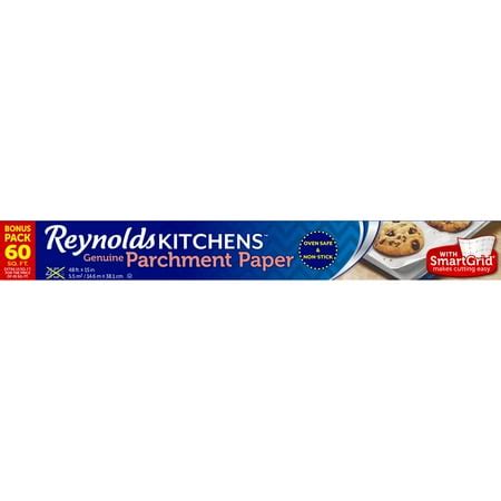 Reynolds Kitchens Parchment Paper with SmartGrid, 60 Square Feet ...