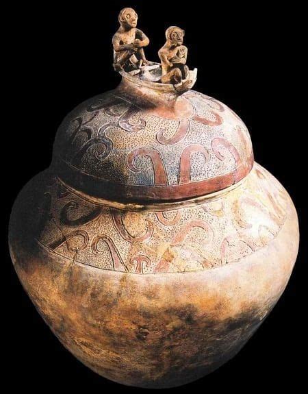 The Manunggul Jar is an ancient burial jar where they would place beads ...