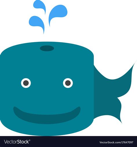 Whale face Royalty Free Vector Image - VectorStock