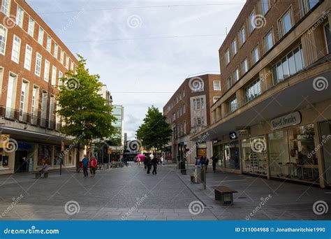 Shops in Exeter City Centre, Devon Editorial Stock Photo - Image of england, tourism: 211004988