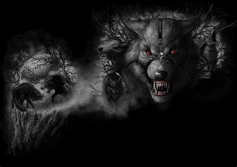 Black Wolf Pack Wallpaper