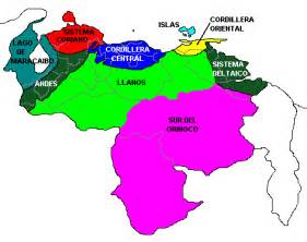 Venezuela Regiões Mapa