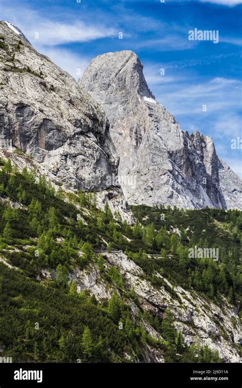 Fedaia lake at sunrise dolomites hi-res stock photography and images ...