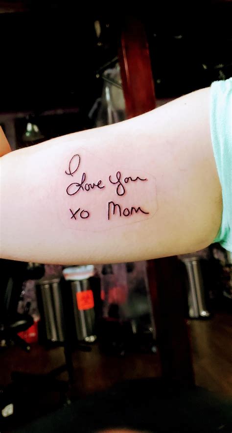 Top more than 81 mom's handwriting tattoo - in.coedo.com.vn