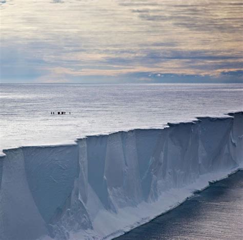 The Antarctic Ice Wall with people for scale | Antarctica, Antarctic, Nature photography