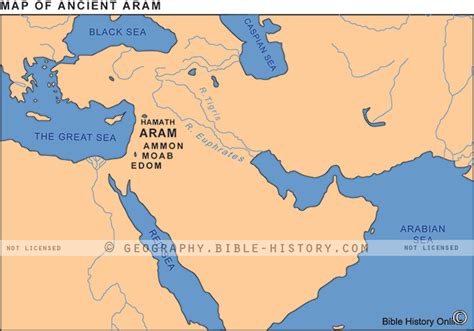 Map of Ancient Aram - Bible History