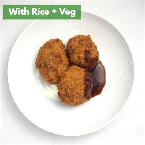 Beef “Menchi” Katsu (+Rice & Veg) | ITEMS | WASO: Japanese Food & Grocery Delivery in UK