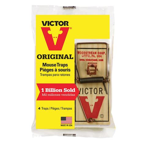 Amazon.com : Victor Metal Pedal Mouse Trap, Pack of 4 - M154 Wood Mouse Trap : Home Pest Control ...