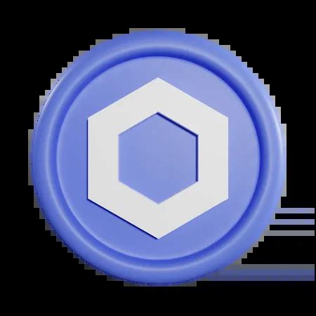 Chainlink Coin 3D Icon download in PNG, OBJ or Blend format