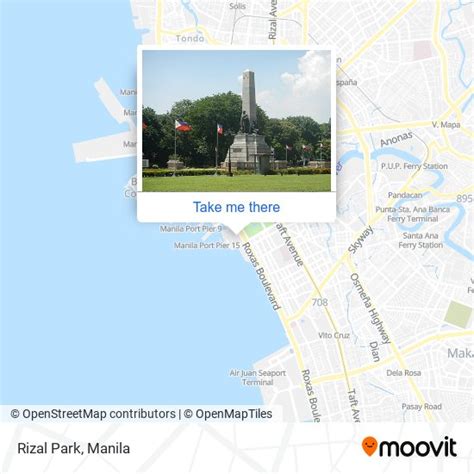 How to get to Rizal Park in Manila by bus or train?