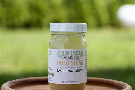 Sauerkraut Juice | Shop Organic Fermented Foods | Gap View Homestead