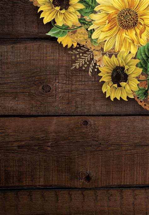 Rustic Sunflowers - Wedding Invitation Template | Greetings Island | Sunflower wallpaper, Flower ...