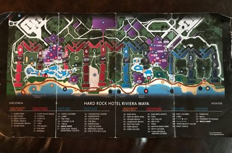 Hard Rock Riviera Maya Map