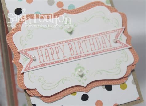 Stampin' Sarah!: Card in a Box Birthday Celebration | Birthday cards, Card embellishments ...