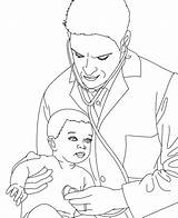 Pediatrician With Baby coloring Page  Download Print Or Color Online sketch template