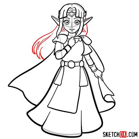 Easy Drawing Princess Zelda