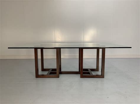 RRP £10,000 - Ralph Lauren “Mercer Street” Dining Table Desk - In Rosewood and Glass - Lord ...