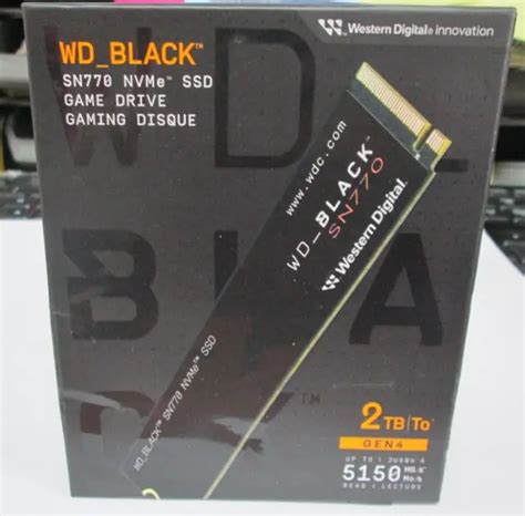 WD BLACK SN770 NVMe SSD 2TB GEN4 5150 M.2 2280 PCIe BRAND NEW USA ...
