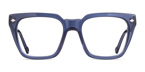 Vogue Eyewear VO5371 - Square Transparent Blue Frame Eyeglasses ...