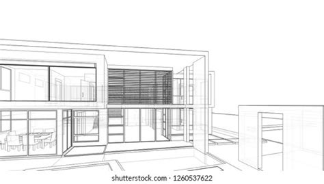 Townhouse Architecture 3d Illustration Stock Illustration 1260537622 | Shutterstock