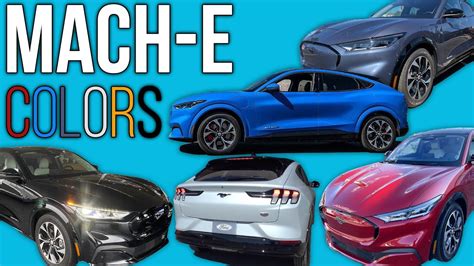 Mustang Mach-E Colors - Grabber Blue, Space White, Cyber Orange, & more! - YouTube