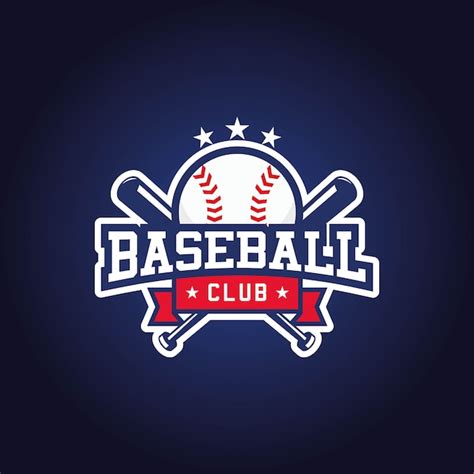 Premium Vector | Baseball club logo design