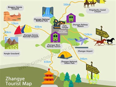 Zhangye Danxia Landform Map