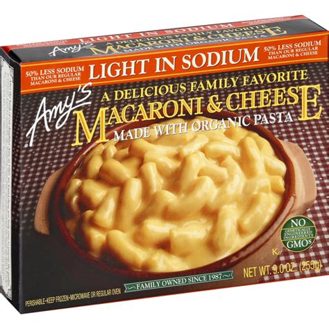 Amy's Macaroni and Cheese Low Sodium | Meals & Entrees | Foodtown