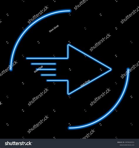 Right Arrow Neon Sign Modern Glowing Stock Vector (Royalty Free) 2078183551 | Shutterstock