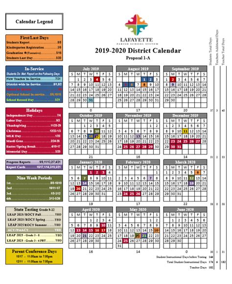 Lafayette High School Calendar 2023 - Schoolcalendars.net