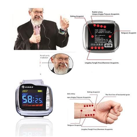 elderly care products Wrist rhinitis Nasal laser therapy device LLLT treat hypertension diabetes ...