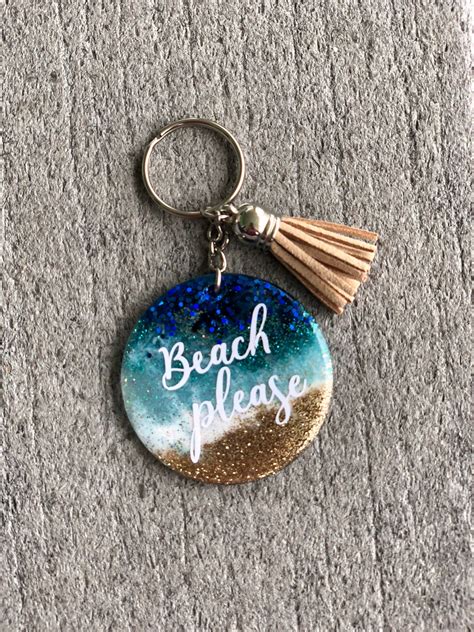 Beach Themed Acrylic Keychains Acrylic Keychain Keychains | Etsy - - in ...