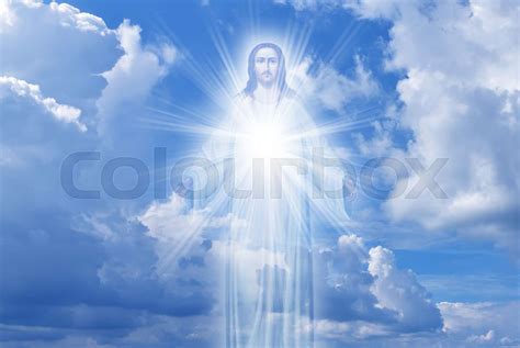 Jesus Christ in Heaven religion concept | Stock image | Colourbox