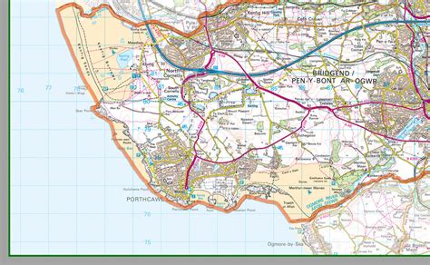 Bridgend County Map | I Love Maps