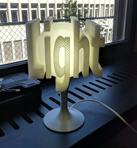 3D Printed Table lamp "light" by metall | Pinshape