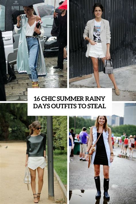 16 Chic Summer Rainy Day Outfits To Steal - Styleoholic