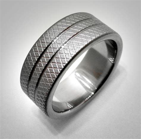 Knurled Stripe Ring by Spexton on DeviantArt