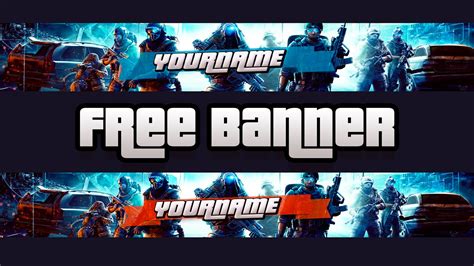 Gaming Youtube Banner Psd Free Download - IMAGESEE