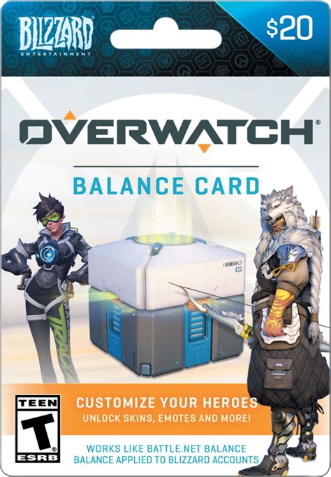 Customer Reviews: Blizzard Entertainment Balance $20 Overwatch Gift Card OVERWATCH BLIZZARD ...