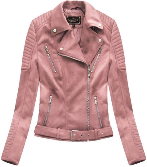 Pink Motorcycle Jacket - Jackets