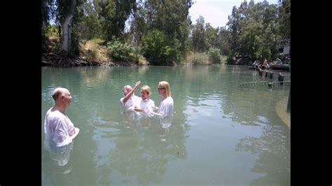 Being baptized at the Jordan River - YouTube