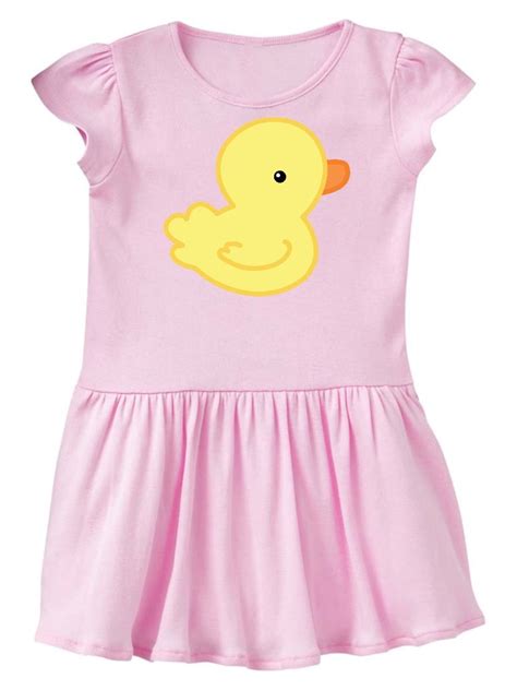 INKtastic - Yellow Baby Duck Infant Dress - Walmart.com